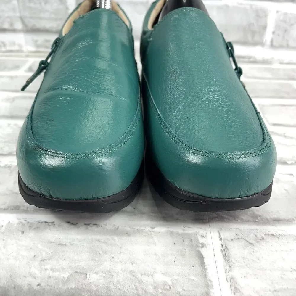 Dr. Scholls 902337 Women's 10 Wide Green Comfort Loafers Air-Pillo E4H-PY